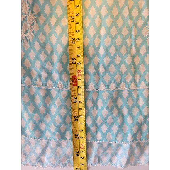 John Mark Tunic Shirt Women's Sm Lace Sleeve Hem Embroidered Paisley Floral Boho - Picture 7 of 15